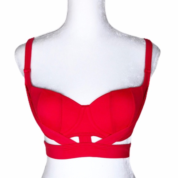 ASOS Other - ASOS red balconette bikini top size 32DDD